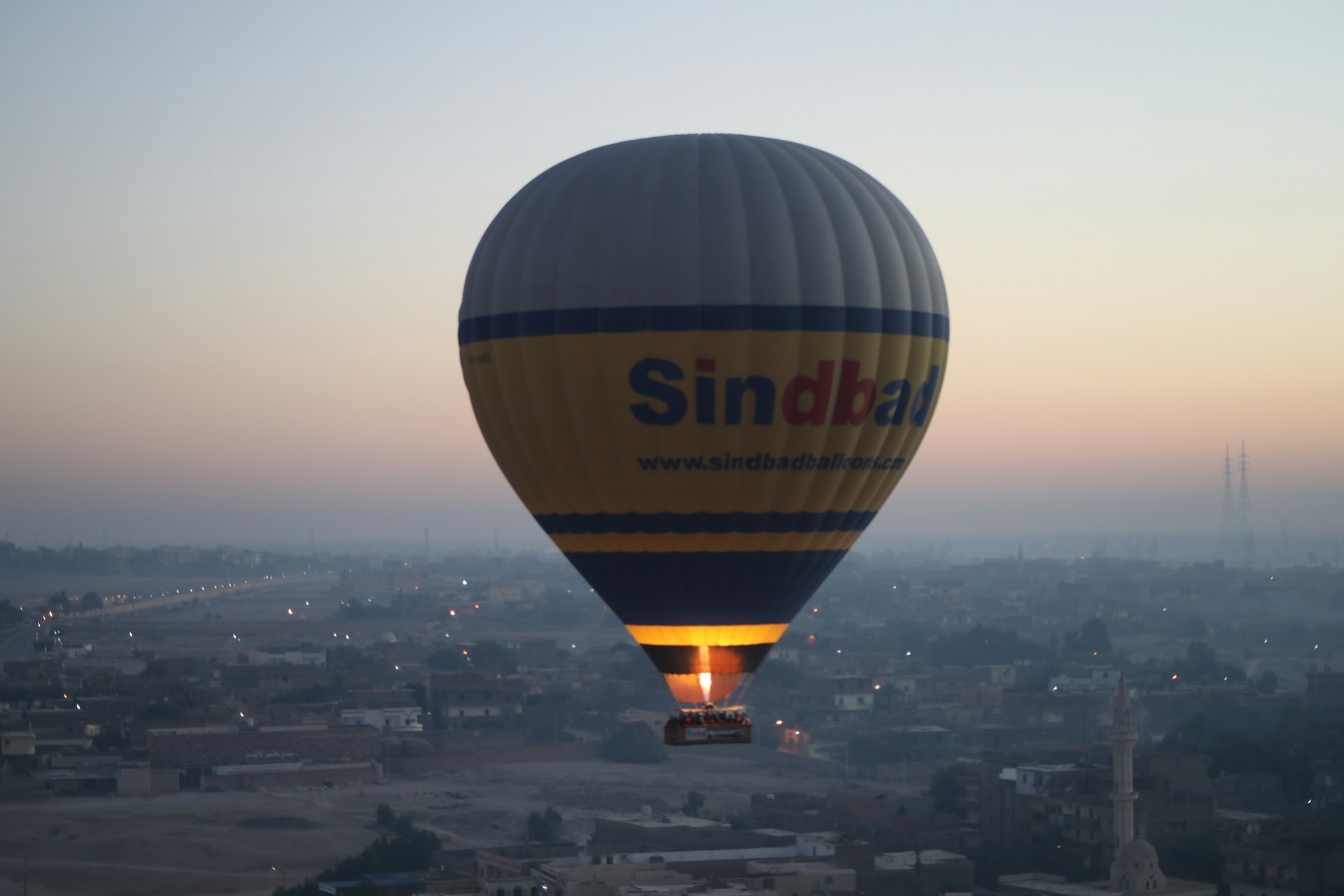 a hot air balloon in the sky