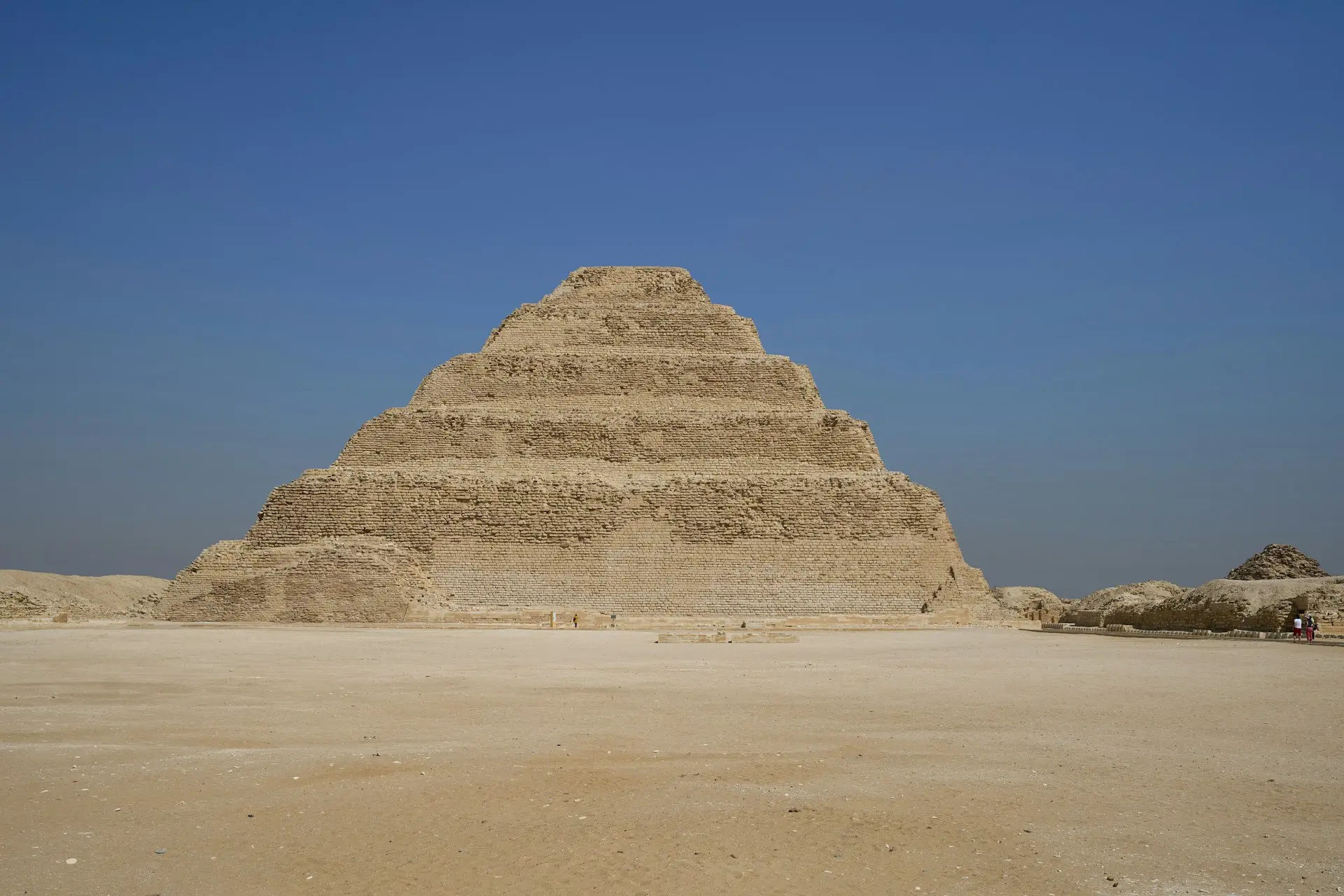 a large pyramid in the middle of a desert